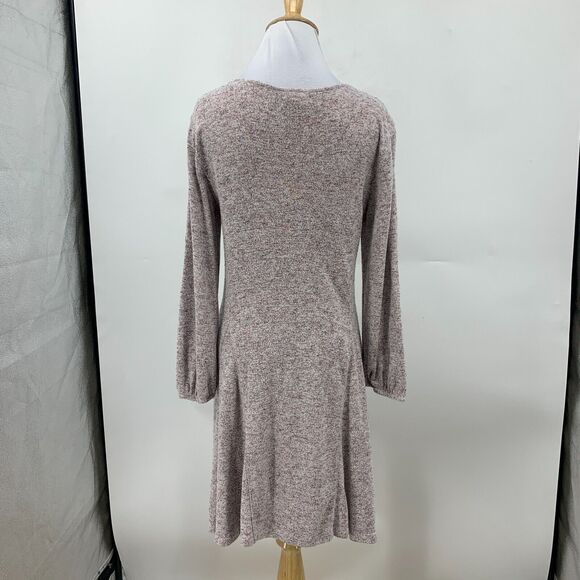 Saturday Sunday Knit Sweater Dress Women XS Anthropologie Space Dye Elastic Cuff - Picture 6 of 16